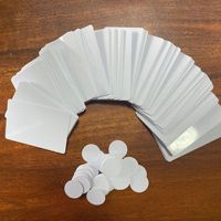 Étiquette de pièce de monnaie NFC étanche bon marché en gros Carte NFC vierge Étiquette 213/215/216 Puce imprimable Jet d'encre Carte PVC vierge avec logo imprimé