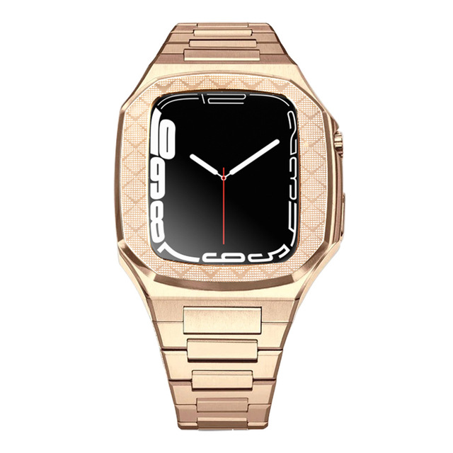 Custom Premium Stainless Steel Protective Luxury Watch Case for Apple Smart Iwatch