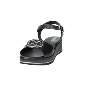 Sandalo con Zeppa Space Moda da Donna Nero 12294 Stile Platform - Product Image 2