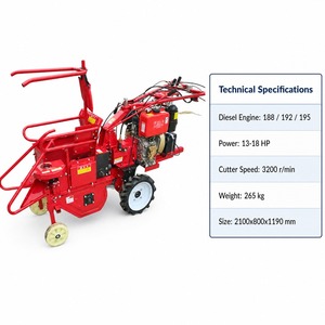 Moissonneuse de maïs pour petites surfaces |   Broyeur de pailles à une rangée pour retour aux champs |   Machine à maïs autopropulsée diesel - Product Image 2