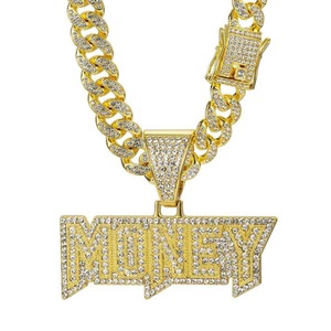 Colgante de Hip Hop con Letras y Números de Moissanita Brillante, Joyería Personalizada para Raperos, Disponible en Plata - Product Image 4