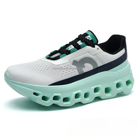 Chaussures de course pour hommes à semelle épaisse et coussinée, légères, respirantes, en maille, pour l'extérieur, baskets décontractées, vente en gros à prix abordable