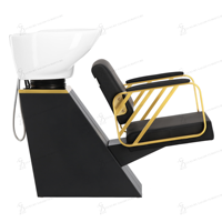 Nouvel ensemble de mobilier de salon : fauteuil de coiffure avec bac en céramique, équipement de poste de travail pour salon de coiffure et barbier