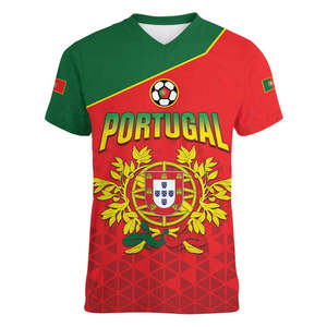 Camiseta Personalizada de Fútbol de Portugal 2026, Diseño de Bandera de Portugal, Cuello en V, para Hombre, Talla Grande - Product Image 2