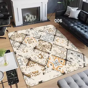 Top Quality Wholesale Custom Vintage Large Size Alfombra Washable Faux Fur Fluffy Carpet Non-slip Living Room Rug And Mat