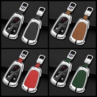 Housse de clé de voiture en cuir TPU en alliage de Zinc pour Cadillac CT4 CT5 CT4-V C8 Corvette 2018 2019 2020 2021 porte-clés accessoires