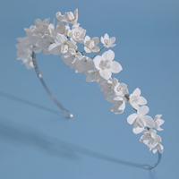 Accessoires de cheveux romantiques vintage pour mariage, anniversaire, performance, fête, coiffe florale de mariée, couronne, diadèmes de perles faits à la main