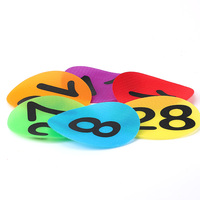 Lot de 12 marqueurs de sol écologiques et colorés de 5 pouces pour enseignants et éducateurs, personnalisables en forme de lettres, pour sièges de classe – Vente chaude