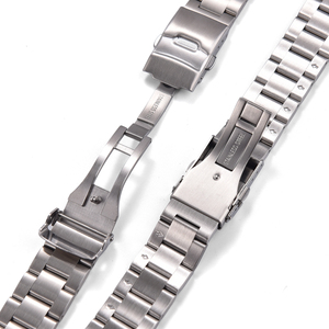 Factory Wholesale Price 18mm 20mm 22mm Stainless Steel Smart Strap Charm Folding Butterfly Buckle Watch Band