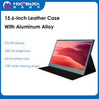 Écran tactile professionnel de 15,6 pouces en alliage d'aluminium, rétroéclairage LED IPS, résolution 1920x1080, temps de réponse de 3 ms, haut-parleur intégré