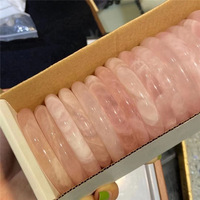 Nouveau Fine Mode Pierre Naturelle Cristaux Roses Guérison Madagascar Rose Quartz Cristal Bracelet Bracelets Pour Les Femmes
