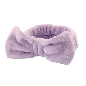 Serre-tête en gros avec nœud papillon en polaire corail, doux et très absorbant - Product Image 5