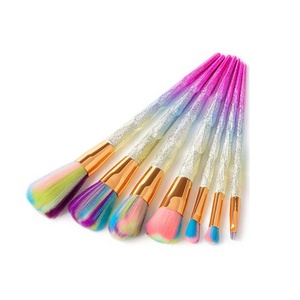 Brocha <span class=keywords><strong>de</strong></span> <span class=keywords><strong>maquillaje</strong></span> para rostro, brocha <span class=keywords><strong>de</strong></span> <span class=keywords><strong>maquillaje</strong></span> con diamantes <span class=keywords><strong>de</strong></span> imitación dorados, sirena básica - Product Image 1