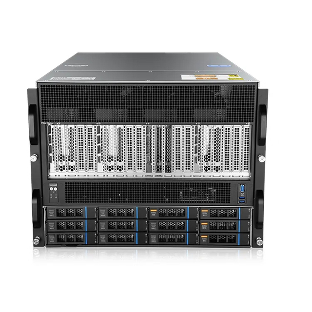 Intel Ai Server 8 X16 Pcie 5.0 8 Gpus Geforce Rtx 5090 32GB 8u Rack GPU Server Artificial Intelligence 6434h Server