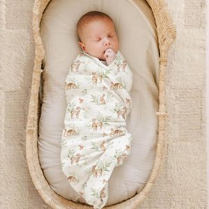Envoltura de Algodón Premium <span class=keywords><strong>para</strong></span> Bebé, Tela Suave Tejida <span class=keywords><strong>para</strong></span> Regalo de Recién Nacido - Product Image 2