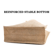 Sac en jute marron fourre-tout en lin naturel écologique biodégradable pour demoiselles d'honneur de natation