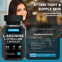 VitaSpring OEM Capsules d'Arginine, Complément Énergétique Sportif à Base de Plantes et d'Acides Aminés, 1000mg, Qualité Alimentaire, Capsules de L-Arginine et de L-Citrulline