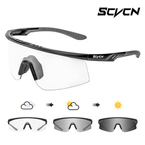 Lunettes de cyclisme photochromiques Scvcn, monture intégrale, coupe-vent, pour hommes et femmes, pour la course à pied, la randonnée et les activités de plein air - Product Image 3