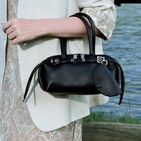 Sac à main de luxe en cuir véritable de créateur, style East West, mini sac portable en cuir véritable pour femmes