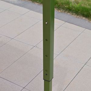 Tente événementielle commerciale 3x3m toutes saisons, structure pliable, auvent pop-up pour plage, foire, marché extérieur, stand de fête - Product Image 4
