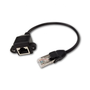 Cat5e / Cat6 / <span class=keywords><strong>Cat8</strong></span> macho a hembra RJ45 extensor enchufe acoplador convertidor conector Cable de conexión - Product Image 2