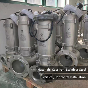 Pompe centrifuge submersible électrique à moteur triphasé en acier inoxydable anti-obstruction pour eaux sales et dragage de sable 2-3 pouces - Product Image 3