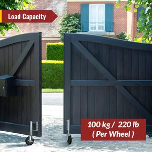 Roue de <span class=keywords><strong>roulette</strong></span> de porte pivotante pour porte et clôture <span class=keywords><strong>en</strong></span> bois - Product Image 2