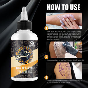 Wholesale DQFART 120ML high quality <b>tattoo</b> <b>transfer</b> gel transparent gel can OEM <b>transfer</b> clear ingredients safe - Product Image 6
