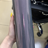 Film Vinyle Gris Fumé Effet Diamant Scintillant Imperméable DIY pour Véhicules, Motos et Voitures – Rouleau de Protection et Accessoires pour Carrosserie