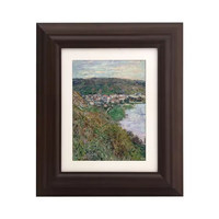 Marco de Fotos Rectangular B&C ART Q7760, Tamaño Personalizado 11x14, Diseño Moderno, Madera Marrón Resistente, Hecho en Guangdong