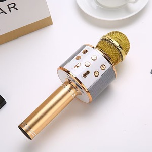 Micrófono de Karaoke <span class=keywords><strong>Bluetooth</strong></span> 858 para el Hogar, Micrófono Inalámbrico de Mano - Product Image 3