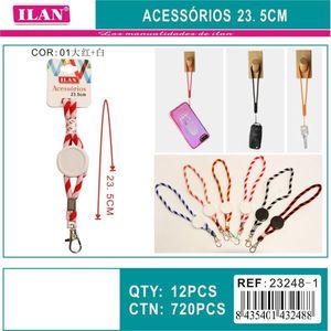 Accessori Ilan Cordino da 23,5 cm con Clip per Telefono e Portachiavi - Product Image 1
