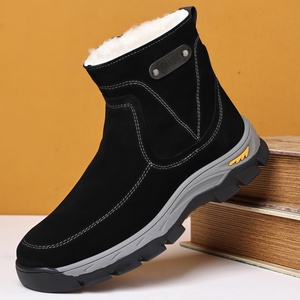 Stivali da Neve <span class=keywords><strong>Invernali</strong></span> in Vera Pelle Scamosciata per <span class=keywords><strong>Uomo</strong></span>, Caldi, Antiscivolo e Resistenti all'Usura, per Uso Casual e Outdoor - Product Image 5