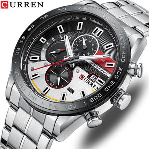 ลดราคาพิเศษ Curren 8410 นาฬิกาควอตซ์แฟชั่นใหม่สำหรับผู้ชาย ดีไซน์ล้ำสมัย ปฏิทินกันน้ำ สายสแตนเลส รุ่นปี 2026 - Product Image 5
