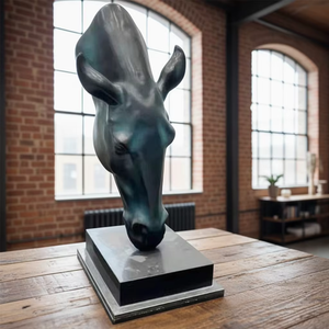 รูปปั้นม้า<span class=keywords><strong>เร</strong></span>ซิ่น<span class=keywords><strong>ส</strong></span>ร้าง<span class=keywords><strong>ส</strong></span>รรค์ใหม่ปี 2026 <span class=keywords><strong>ส</strong></span>ำหรับตกแต่งภายใน ทำจากไฟเบอร์กลาส <span class=keywords><strong>ส</strong></span>ีบรอนซ์โบราณ - Product Image 2