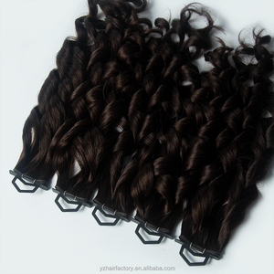 Extensiones de Cabello con Punta Plana de Queratina Pre-Adherida Haid Yuan Zhen, Cabello Humano Remy Ruso Virgen de Doble Trama - Product Image 2