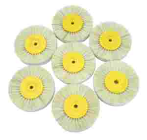 WELL <span class=keywords><strong>CK</strong></span> Dia 80mm <span class=keywords><strong>Dental</strong></span> produkte Gelbe Kunststoff nabe Weiß Brsitle Polier bürsten räder für Labor - Product Image 3