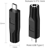 2 Pack Usb C Mannelijke Dc Vrouwelijke Voedingskabel Adapter Nieuwe Pc Compatibel 20V/65W + Type-C Pd Bron Werkt Starlink Mini Desktop Laptop