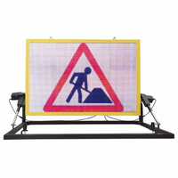Panneau d'affichage LED à énergie solaire, panneau de Message, circulation routière, panneaux de Message Variable, remorque VMS