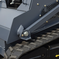 Mini-chargeuse compacte sur chenilles en caoutchouc V1100, chargeuse compacte diesel pour travaux agricoles et de construction