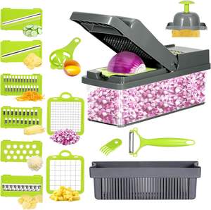 Utensilios de Cocina Manuales 12 en 1, Accesorios para el Hogar, Pelador de Verduras, Cortador de Cebolla, Rebanador - Product Image 4