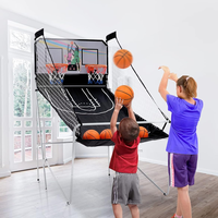 Machine de tir au basket-ball automatique à double tir pour entraînement en salle, fournie directement par l'usine