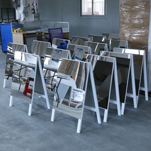 High Quality Stainless Steel Mirror A-<b>frame</b> Sign Board Customized Outdoor a <b>Frame</b> Sidewalk Signs for Store - Product Image 6