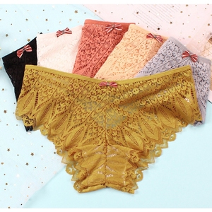 FF1673 da donna mutandine di pizzo floreale Sexy a vita bassa senza cuciture sfacciato Bikini mutandine brevi Hipster biancheria intima di pizzo per le <span class=keywords><strong>donne</strong></span> - Product Image 6