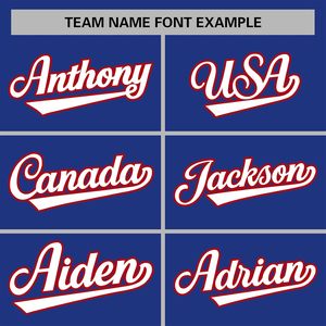 Personalized Men's Varsity Jacket Baseball Bomber Coat Custom Stitched Name Number Blue Red White Trim Autumn Preppy Style - Product Image 4