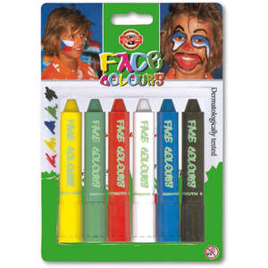 BLISTER CON 6 COLORES FACIALES - Product Image 1