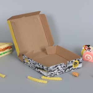 Tùy Chỉnh 7/8/9/10/12 Trong In Kraft Sóng Bánh <span class=keywords><strong>Pizza</strong></span> Takeaway Bánh <span class=keywords><strong>Pizza</strong></span> Giá Hộp Giấy Bao Bì Bánh <span class=keywords><strong>Pizza</strong></span> Hộp - Product Image 4