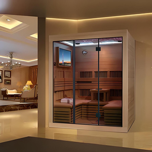 2 người kết hợp ngoài trời phòng tắm hơi hemlock Cedar hồng ngoại xa phòng tắm hơi eam truyền thống - Product Image 2