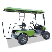 Voiturette de golf électrique à batterie lithium 72V avec certificat CE, télécommande, 4 roues