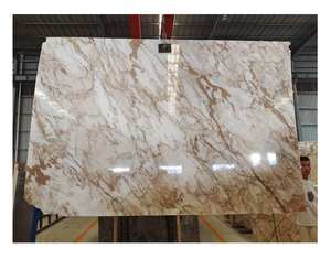 Losa de Mármol Calacatta Gold de la Mejor Calidad, Vena Dorada Única para Paredes Interiores y Cubiertas de Mesa, Pulida e Impermeable, Venta al por Mayor - Product Image 2